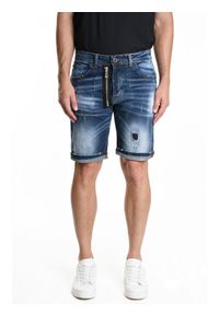 Xagon Man Szorty | P25032UM256Z | Mężczyzna | Niebieski. Okazja: na co dzień, na spacer. Kolor: niebieski. Materiał: bawełna, elastan. Długość: długie. Styl: klasyczny, elegancki, vintage, casual