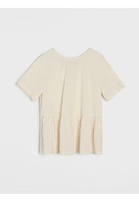 Sinsay - Koszula z domieszką lnu - kremowy. Kolor: kremowy. Materiał: len #1