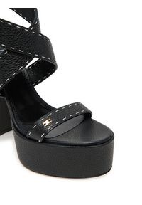 Elisabetta Franchi Sandały SA-08L-52E2-V580 Czarny. Kolor: czarny. Materiał: skóra #6