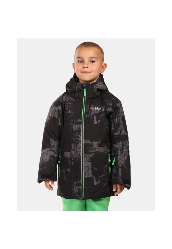 Chłopięca kurtka narciarska Kilpi ATENI-JB. Kolor: czarny. Sezon: zima. Sport: narciarstwo