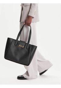 Karl Lagerfeld - KARL LAGERFELD Torebka A3W30133 Czarny. Kolor: czarny. Materiał: skórzane #1