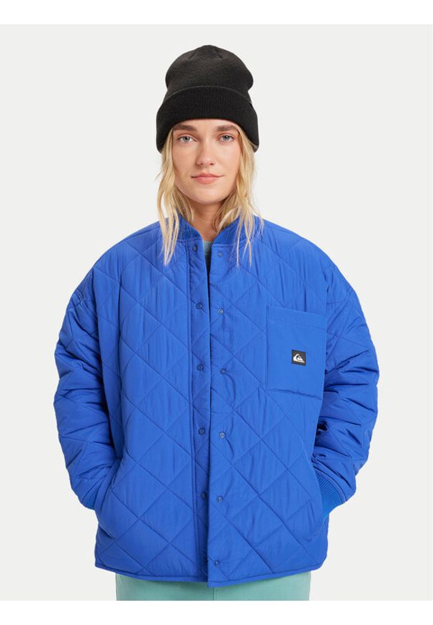 Quiksilver Kurtka przejściowa Shining Quilted EQWJK03084 Granatowy Regular Fit. Kolor: niebieski. Materiał: syntetyk