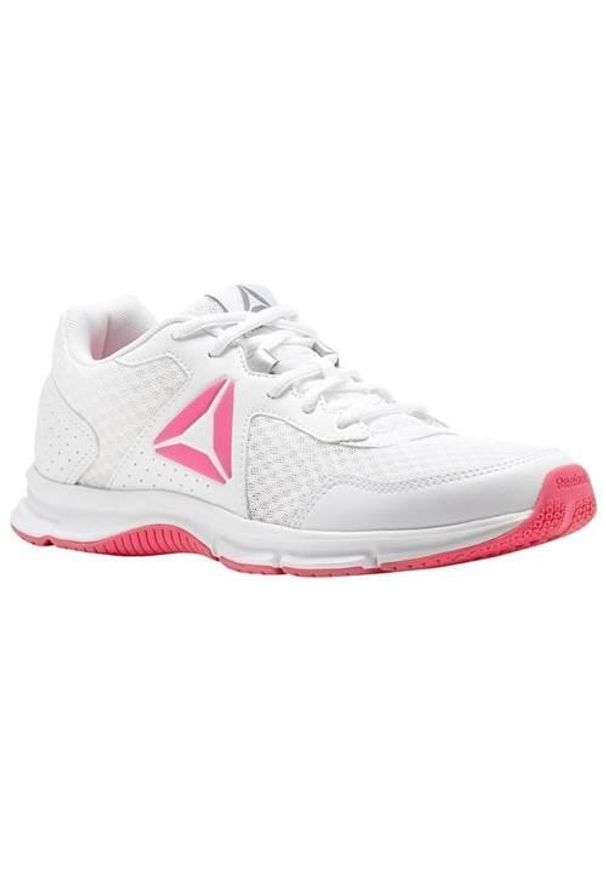 Buty do biegania damskie Reebok Express Runner. Zapięcie: sznurówki. Kolor: biały. Materiał: guma, syntetyk, tkanina, materiał. Szerokość cholewki: normalna. Sport: bieganie