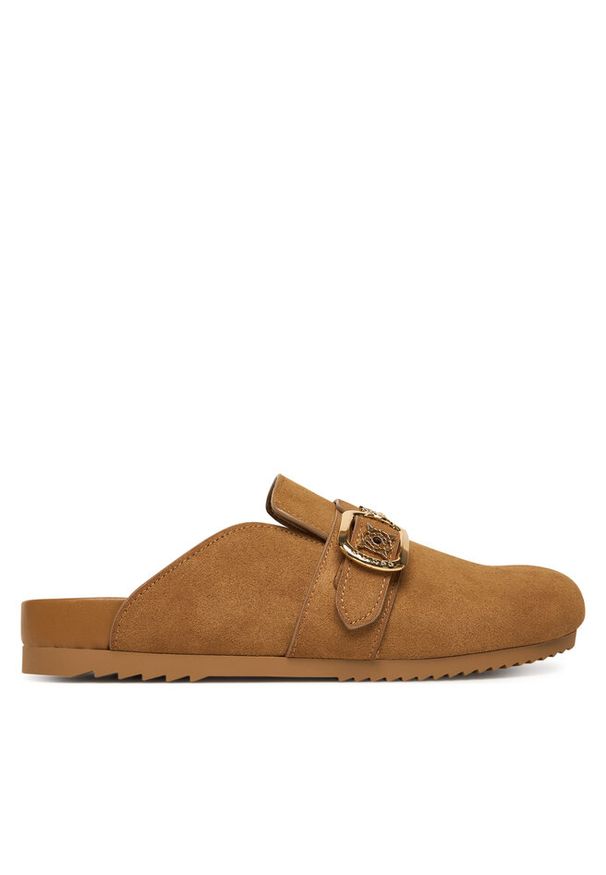 Klapki Guess. Kolor: brązowy