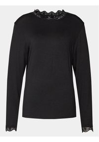 Vero Moda Curve Bluzka 10303557 Czarny Slim Fit. Kolor: czarny. Materiał: wiskoza #1