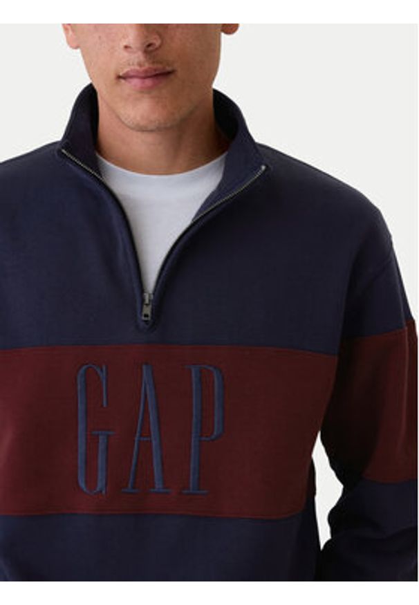 GAP - Gap Bluza 526848-00 Granatowy Oversize. Kolor: niebieski. Materiał: bawełna