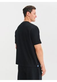 Pako Lorente - PAKO LORENTE - Czarny t-shirt oversize. Okazja: na co dzień. Kolor: czarny, brązowy, biały. Materiał: bawełna. Styl: casual #10