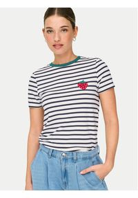 only - ONLY T-Shirt Heart 15318959 Biały Regular Fit. Kolor: biały. Materiał: wiskoza #5