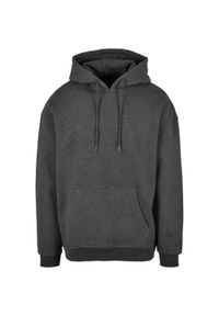 BUILD YOUR BRAND - Bluza Z Kapturem Męska Oversized. Typ kołnierza: kaptur. Kolor: wielokolorowy, szary, brązowy