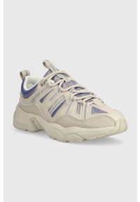 Calvin Klein Jeans sneakersy RETRO TENNIS LACEUP kolor beżowy YW0YW01044. Nosek buta: okrągły. Zapięcie: sznurówki. Kolor: beżowy. Materiał: guma #2