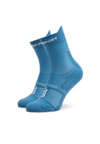 Compressport Skarpety wysokie unisex Pro Racing V4.0 Run High XU00046B Niebieski. Kolor: niebieski. Materiał: syntetyk. Sport: bieganie