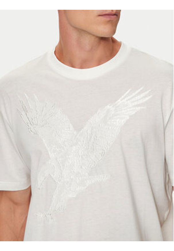 Armani Exchange T-Shirt 6DZTAD ZJ9TZ 1116 Biały Regular Fit. Kolor: biały. Materiał: bawełna