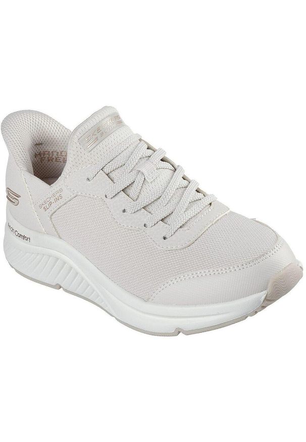 skechers - Adidasy Skechers Bobs Arch Comfort B, Kobiety. Kolor: różowy. Materiał: materiał