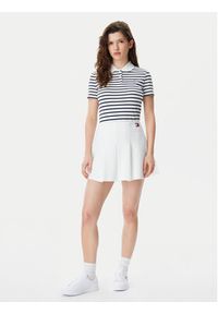 Tommy Jeans Spódnica mini Badge DW0DW20268 Écru Regular Fit. Kolor: kremowy. Materiał: syntetyk, bawełna #4