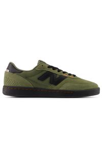 Buty męskie New Balance Numeric NM440NL2 – zielone. Kolor: zielony. Materiał: dresówka, guma, syntetyk, materiał, skóra. Szerokość cholewki: normalna. Sport: skateboard