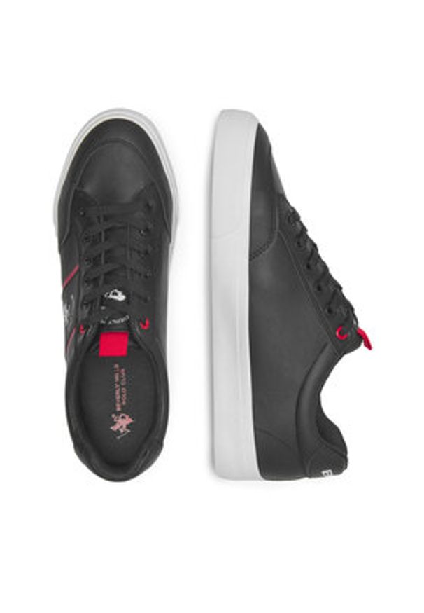 Beverly Hills Polo Club Sneakersy M-SS24-3C012 Czarny. Kolor: czarny. Materiał: skóra