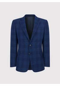 Pako Lorente - PAKO LORENTE – Granatowa marynarka casualowa w kratę. Okazja: na co dzień. Kolor: niebieski. Styl: casual #4