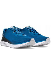 Buty do biegania męskie Under Armour Hovr Turbulence 2. Zapięcie: sznurówki. Kolor: niebieski. Materiał: materiał, tkanina, syntetyk. Szerokość cholewki: normalna. Sport: turystyka piesza