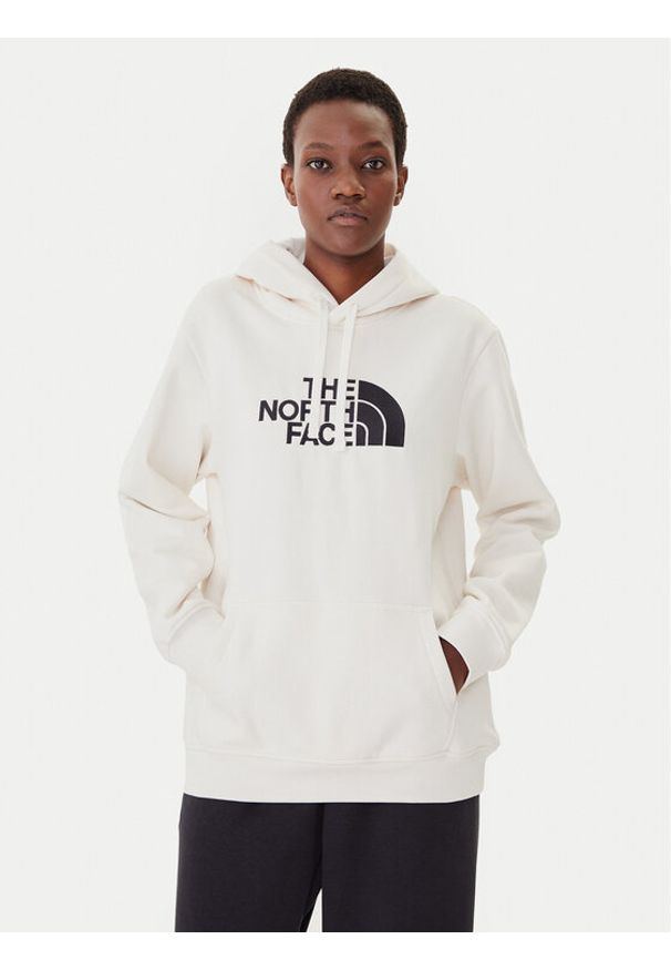 The North Face Bluza Drew Peak NF0A89EH Beżowy Regular Fit. Kolor: beżowy. Materiał: bawełna