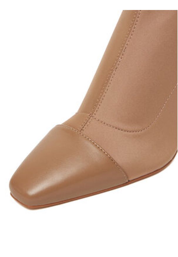 Nine West Botki CEO-NOURA-01 Beżowy. Kolor: beżowy. Materiał: materiał