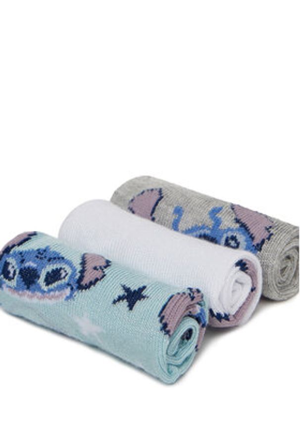 Disney Classics Skarpety długie ACCCS-SS25-349DCLS(3-PACK) Biały. Kolor: biały. Materiał: bawełna, materiał. Wzór: motyw z bajki