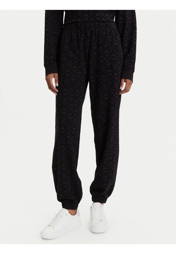 Hugo - HUGO Spodnie dresowe 50545211 Czarny Regular Fit. Kolor: czarny. Materiał: bawełna