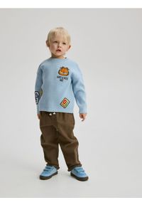 Reserved - Bawełniane spodnie - beżowy. Kolor: beżowy. Materiał: bawełna #1