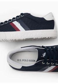 U.S. Polo Assn - Sneakersy męskie U.S. POLO MARCS006M/3CY1 DBL. Okazja: na co dzień, do pracy, na spacer. Kolor: niebieski. Sport: turystyka piesza