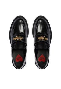 Love Moschino - LOVE MOSCHINO Loafersy JA10404G0NJD0000 Czarny. Kolor: czarny. Materiał: skóra #4