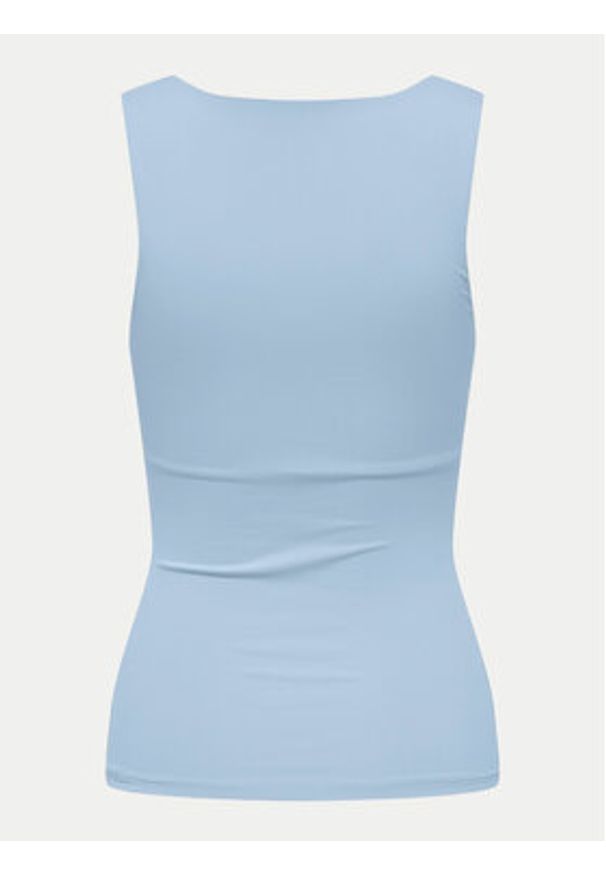 only - ONLY Top Lea 15278090 Błękitny Regular Fit. Kolor: niebieski. Materiał: syntetyk