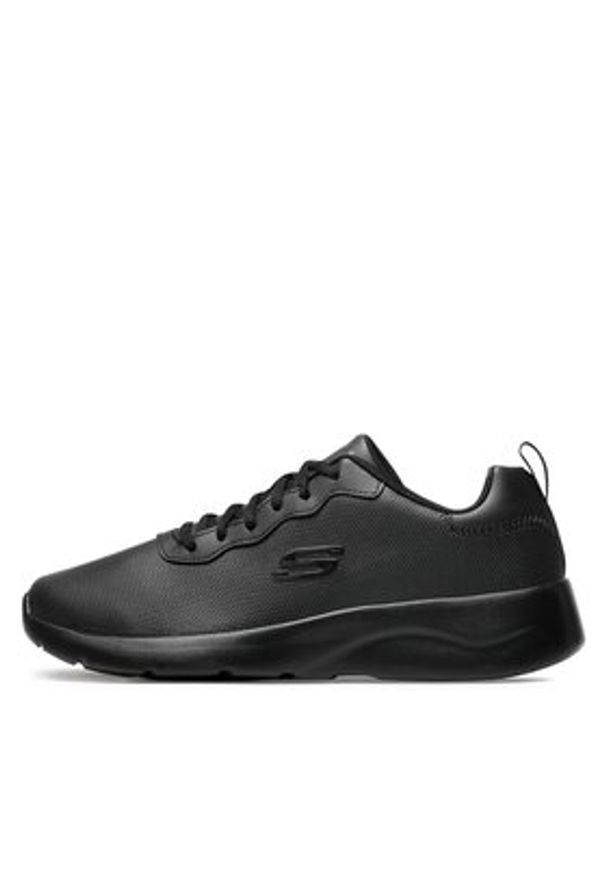 skechers - Skechers Sneakersy Eazy Vibez 999253/BBK Czarny. Kolor: czarny. Materiał: skóra