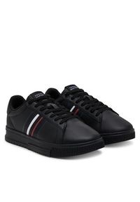 TOMMY HILFIGER - Tommy Hilfiger Sneakersy Modern Cupsole Stripes Lth FM0FM05406 Czarny. Kolor: czarny. Materiał: skóra #6