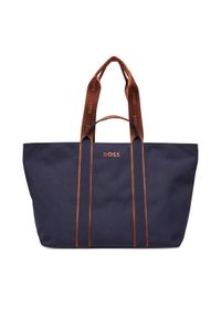 BOSS Torebka Palmah Tote 50546461 Granatowy. Kolor: niebieski
