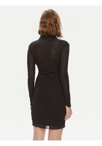 Calvin Klein Jeans Sukienka koszulowa J20J223047 Czarny Slim Fit. Kolor: czarny. Materiał: syntetyk. Typ sukienki: koszulowe #2