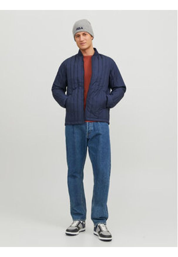 Jack & Jones Sweter 12208364 Pomarańczowy Regular Fit. Kolor: pomarańczowy. Materiał: bawełna