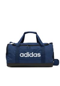 Adidas - adidas Torba Linear Duffel Bag Small IN6111 Granatowy. Kolor: niebieski. Materiał: materiał #6