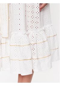 Iconique Sukienka koszulowa IC23 014 Biały Regular Fit. Kolor: biały. Materiał: bawełna. Typ sukienki: koszulowe #3