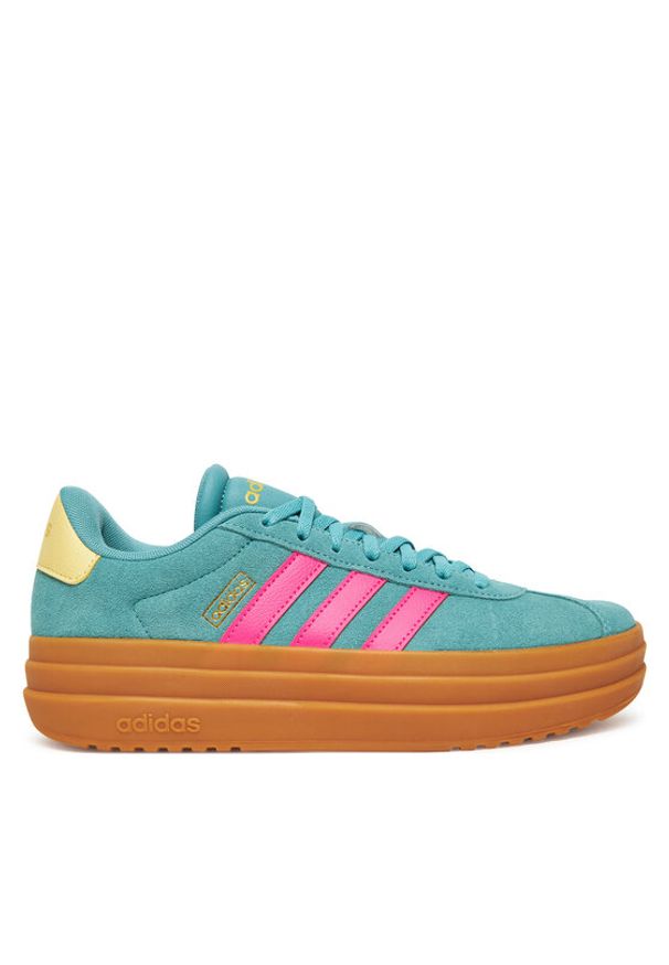 Adidas - adidas Sneakersy Vl Court Bold JQ5634 Zielony. Kolor: zielony. Materiał: zamsz, skóra