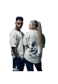 DEADLIFT - T-shirt oversize sportowy unisex Dogs. Kolor: zielony