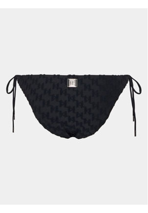 Karl Lagerfeld - KARL LAGERFELD Dół od bikini 231W2216 Czarny. Kolor: czarny. Materiał: syntetyk