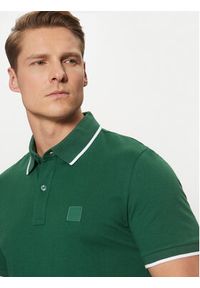 BOSS Polo Passertip 50507699 Zielony Slim Fit. Typ kołnierza: polo. Kolor: zielony. Materiał: bawełna #3