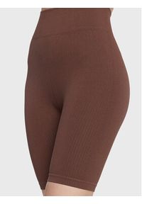 Gina Tricot Kolarki Sky Seamless 16534 Brązowy Slim Fit. Kolor: brązowy. Materiał: syntetyk #5