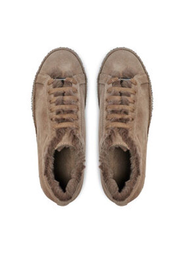 LE SILLA - Le Silla Sneakersy Andrea Fod 1633T020M1LLBAK085 Beżowy. Kolor: beżowy. Materiał: zamsz, skóra