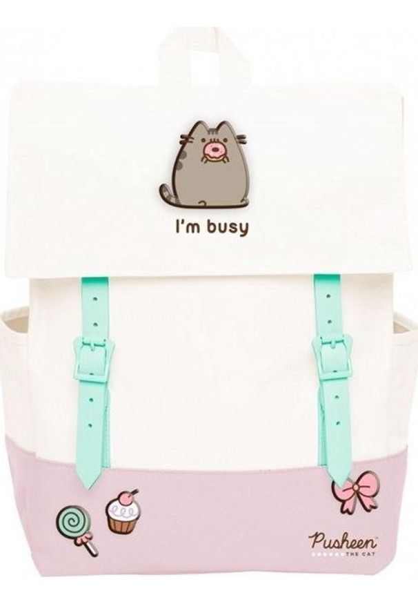 Pusheen Plecak szkolny Rose Collection biały. Kolor: biały