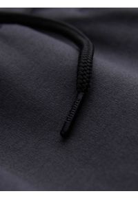 Ombre Clothing - Spodnie męskie dresowe joggery - grafitowe V5 OM-PASK-0142 - XXL. Kolor: szary. Materiał: dresówka. Styl: sportowy #5
