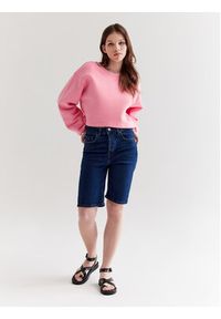 Americanos Bluza Utah Różowy Cropped Fit. Kolor: różowy. Materiał: bawełna #3