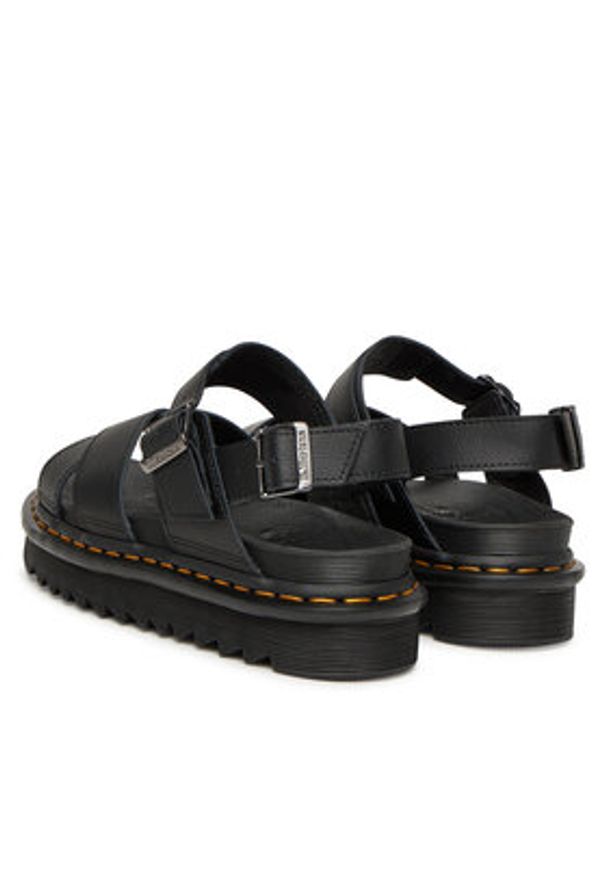 Dr. Martens Sandały Voss II DM31558001 Czarny. Kolor: czarny. Materiał: skóra