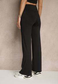 Renee - Czarne Legginsy High Waist z Szeroką Gumką w Pasie Idalania. Okazja: na co dzień. Stan: podwyższony. Kolor: czarny. Styl: casual, elegancki #3
