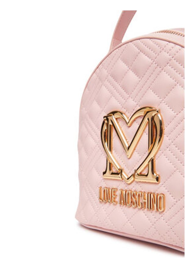 Love Moschino - LOVE MOSCHINO Plecak JC4304PP0MK1260A Różowy. Kolor: różowy. Materiał: skóra