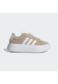 Adidas - Buty Grand Court Platform. Kolor: biały, beżowy, wielokolorowy. Obcas: na platformie. Sport: tenis #2